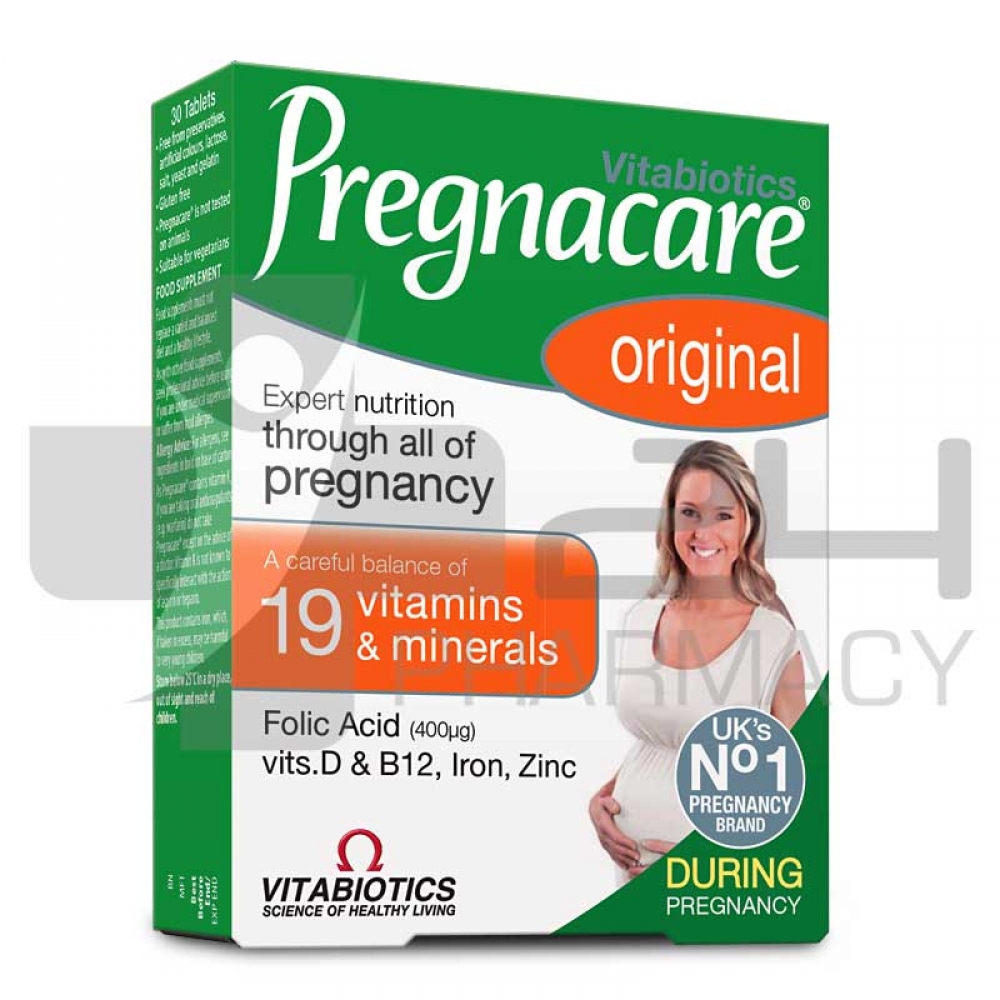 Vitabiotics Pregnacare Original Pregnancy Supplement Vitamins & Minerals 30tabs 