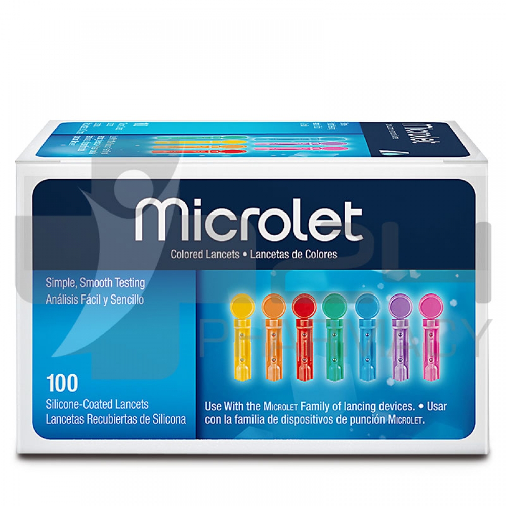 MICROLET ΧΡΩΜΑΤΙΣΤΕΣ ΒΕΛΟΝΕΣ ΜΕΤΡΗΣΗΣ ΣΑΚΧΑΡΟΥ 100 ΤΜΧ | 24pharmacy.gr