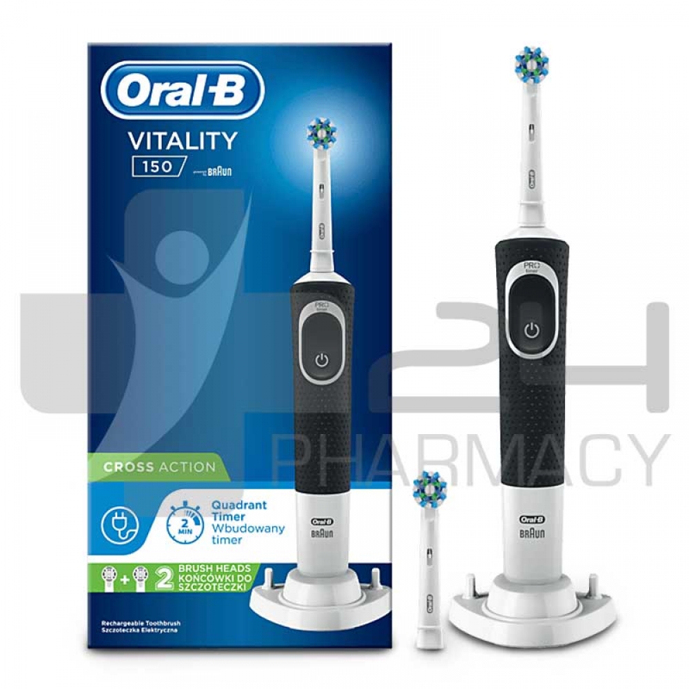 ORAL-B VITALITY ΗΛΕΚΤΡΙΚΗ ΟΔΟΝΤΟΒΟΥΡΤΣΑ ΣΕ ΜΑΥΡΟ | 24pharmacy.gr